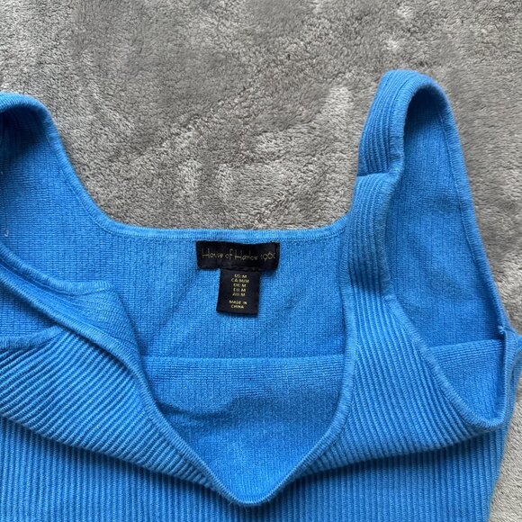 House Of Harlow 1960 Top Tank Ribbed Cropped - Picture 3 of 3